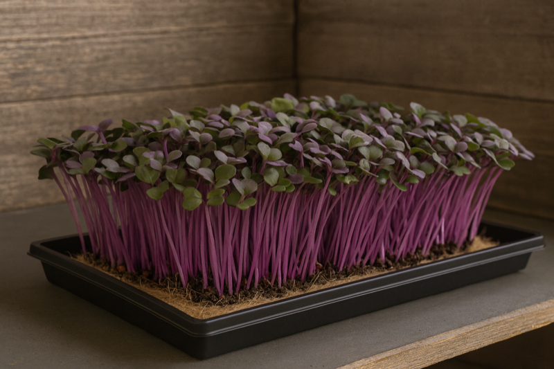 Early Purple Vienna Kohlrabi — Live Tray